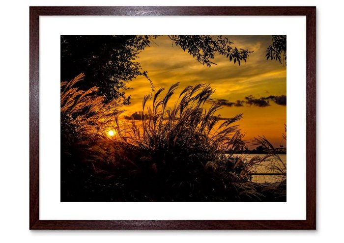 Sunset Landscape Wall At Print